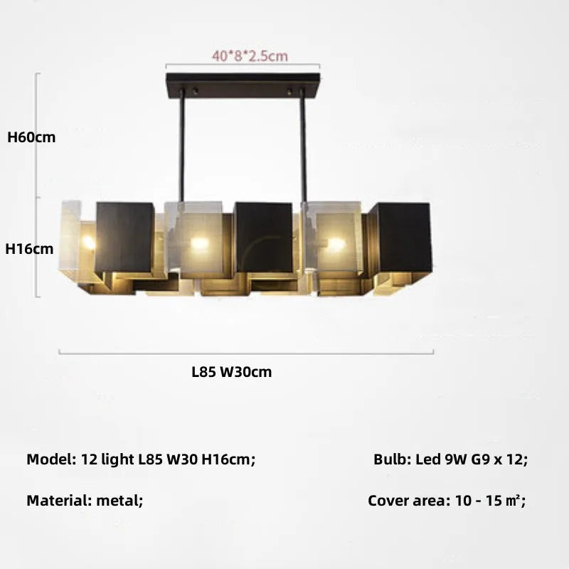 lustre suspendu led moderne pour maison de luxe