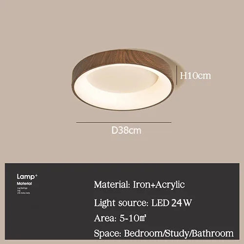plafonniers led imitation bois éclairage rond rectangle carré