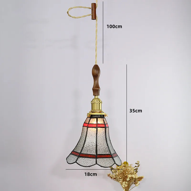 suspension nordique en cuivre avec verre teinté pour intérieur élégant