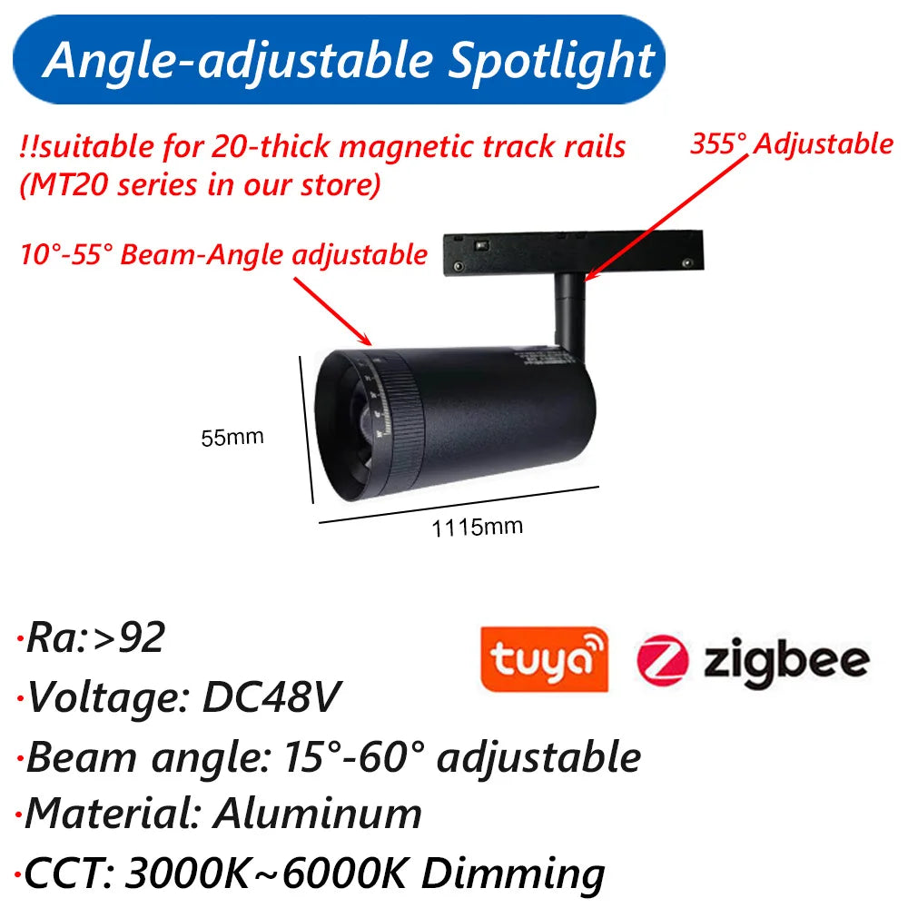 suspension zigbee3.0 intelligente avec lumière led moderne et connectivité