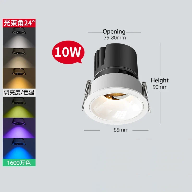 spot intelligent encastrable rond xiaomi mijia led rgb tuya zigbee