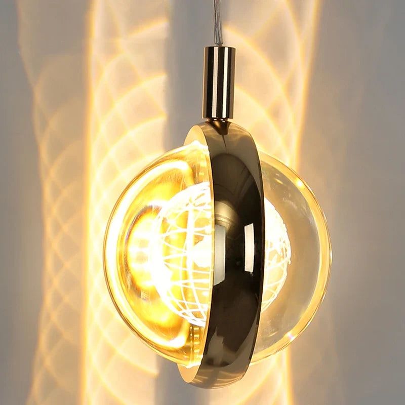 suspension en cristal de luxe pour décoration moderne