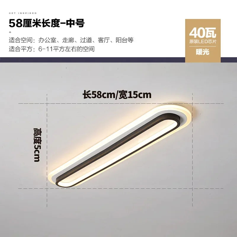 plafonnier moderne à led pour éclairage intérieur décoratif
