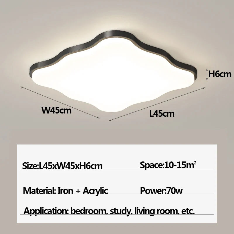 plafonnier moderne à leds pour éclairage intérieur suspendu