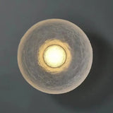 lampe circulaire design pour intérieur moderne en résine transparente