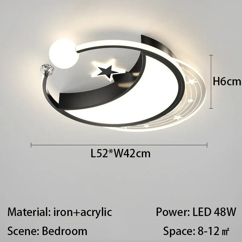 plafonnier nordique moderne avec leds pour décoration maison