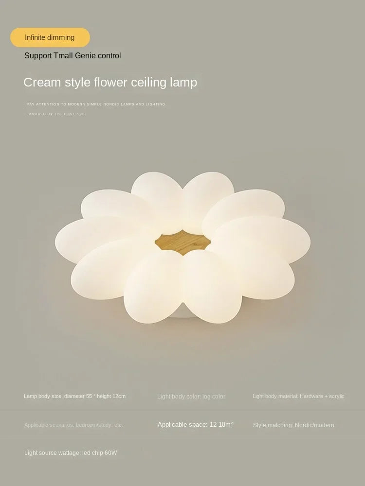 lustre créatif à pétales pour une ambiance chaleureuse et apaisante