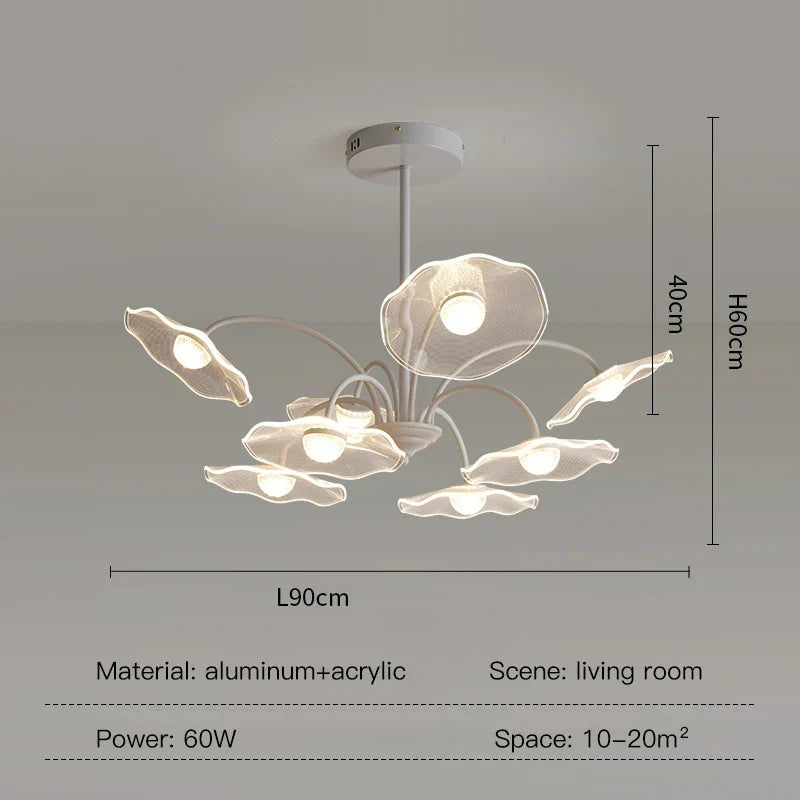 Lustre de salon moderne blanc décor à la maison Led lampe suspendue de plafond pour hall chambre Loft salle à manger cuisine luminaires