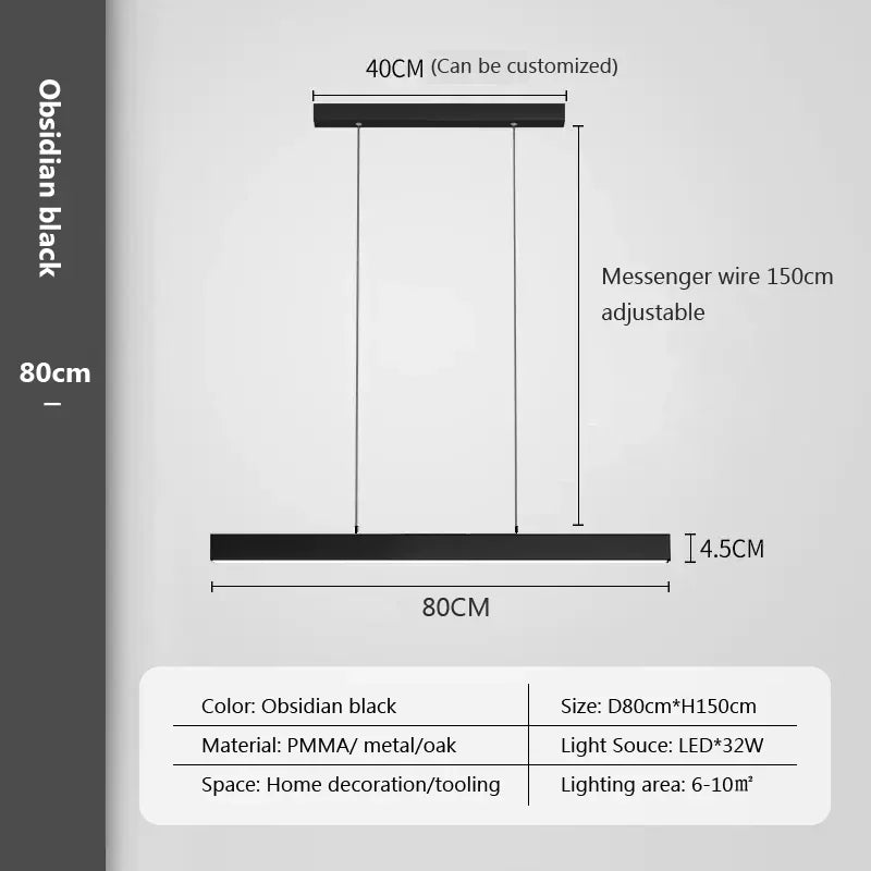 suspension moderne à LED pour un intérieur élégant et décoratif