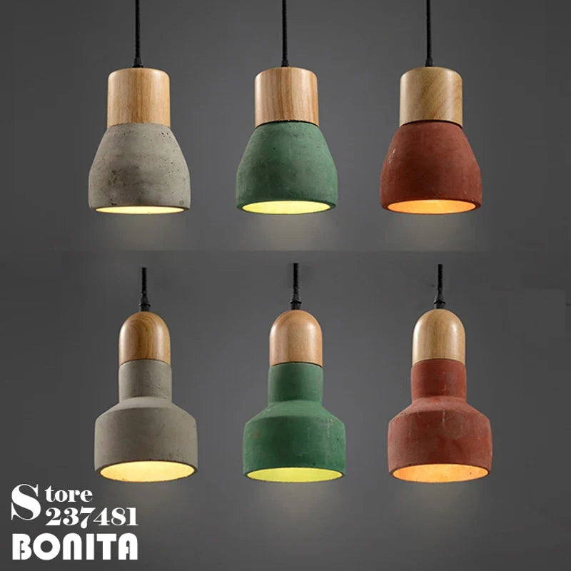 suspension en ciment style campagnard américain pour décoration intérieure