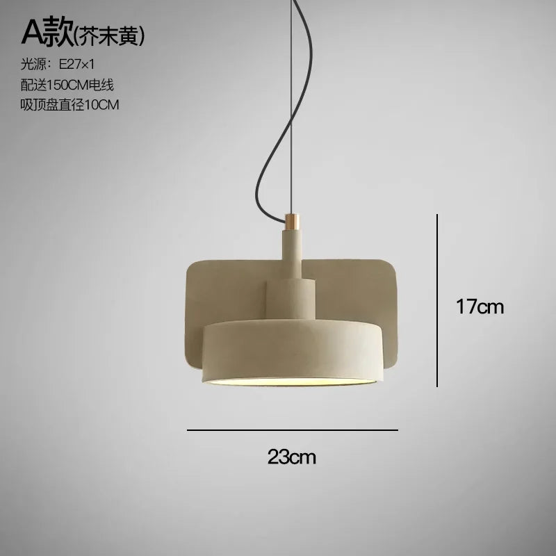 suspension industrielle en ciment pour décoration intérieure rétro