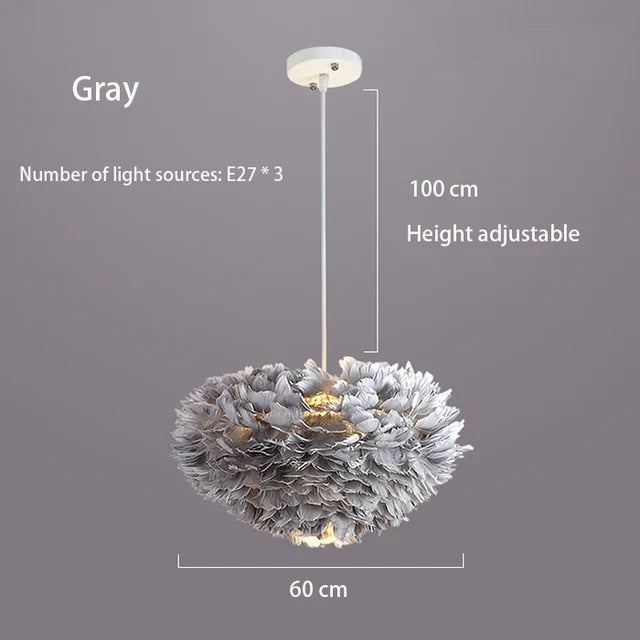lustre moderne romantique led créative nordique suspendus éclairage