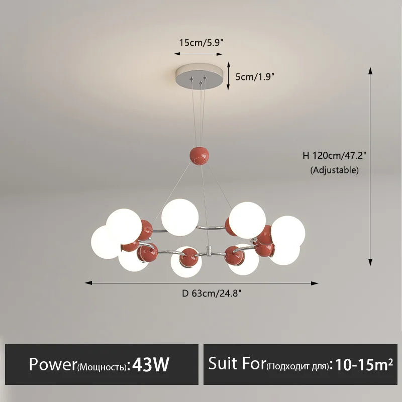 lustre suspendu éclairage décoratif moderne pour la maison