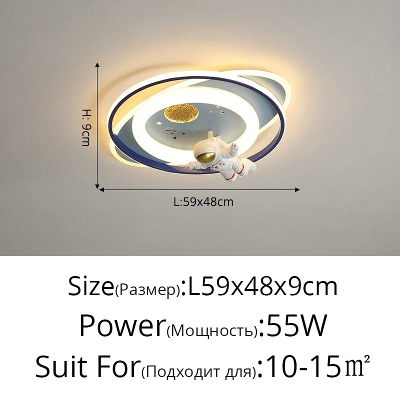 lustre led créatif trois têtes pour enfants