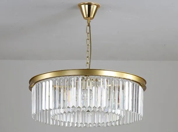 lustre en cristal de luxe pour décoration intérieure