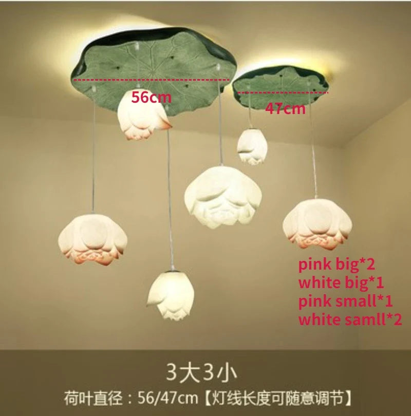 suspension lotus en verre pour décoration d intérieur