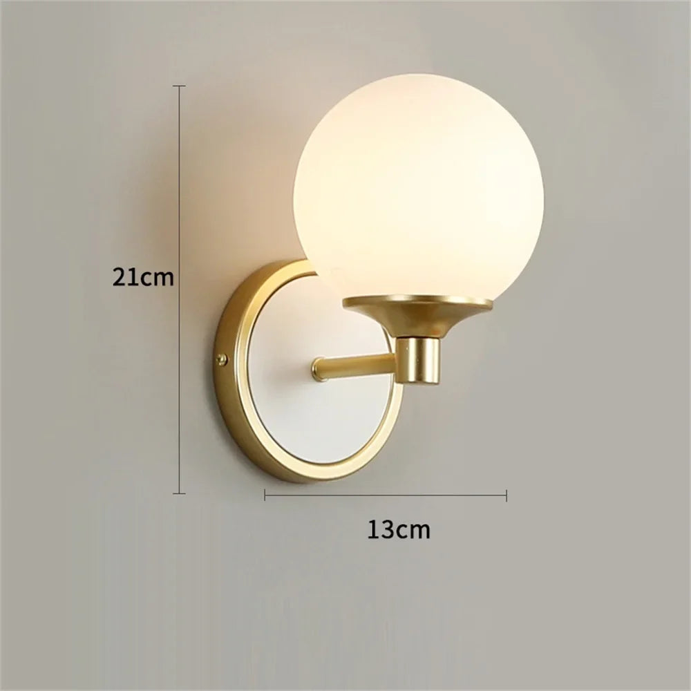 applique murale moderne nordique double tête led décoration maison
