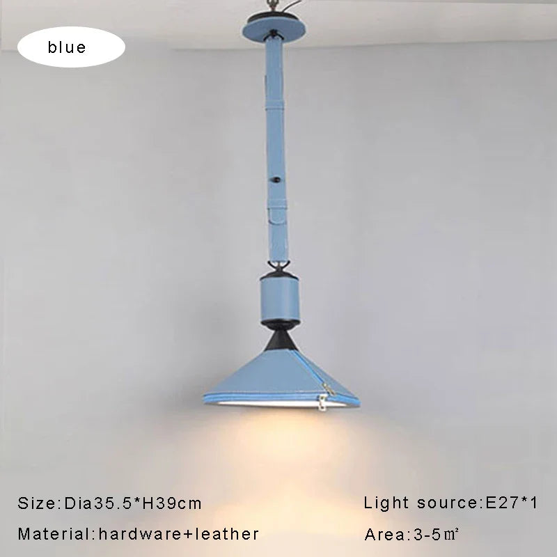 suspension minimaliste moderne en cuir de luxe