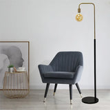 lampadaire rétro en laiton led design créatif minimaliste
