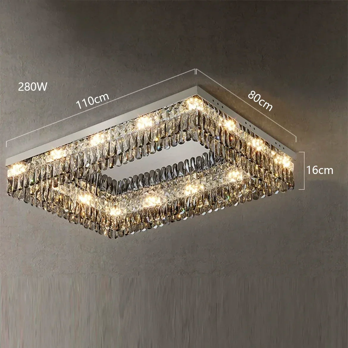 lustre moderne en cristal led design élégant pour décoration intérieure