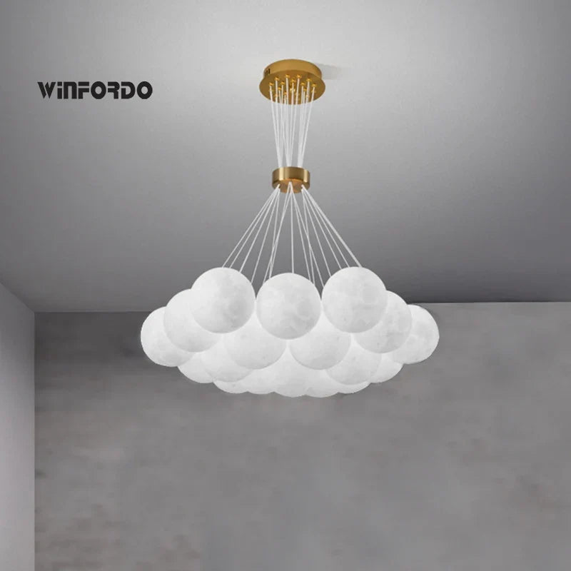 suspension led 3d lustre éclairage winfordo