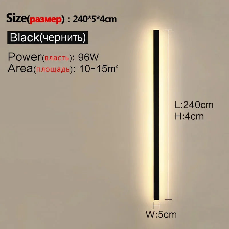 applique murale extérieure à led étanche pour éclairage décoratif