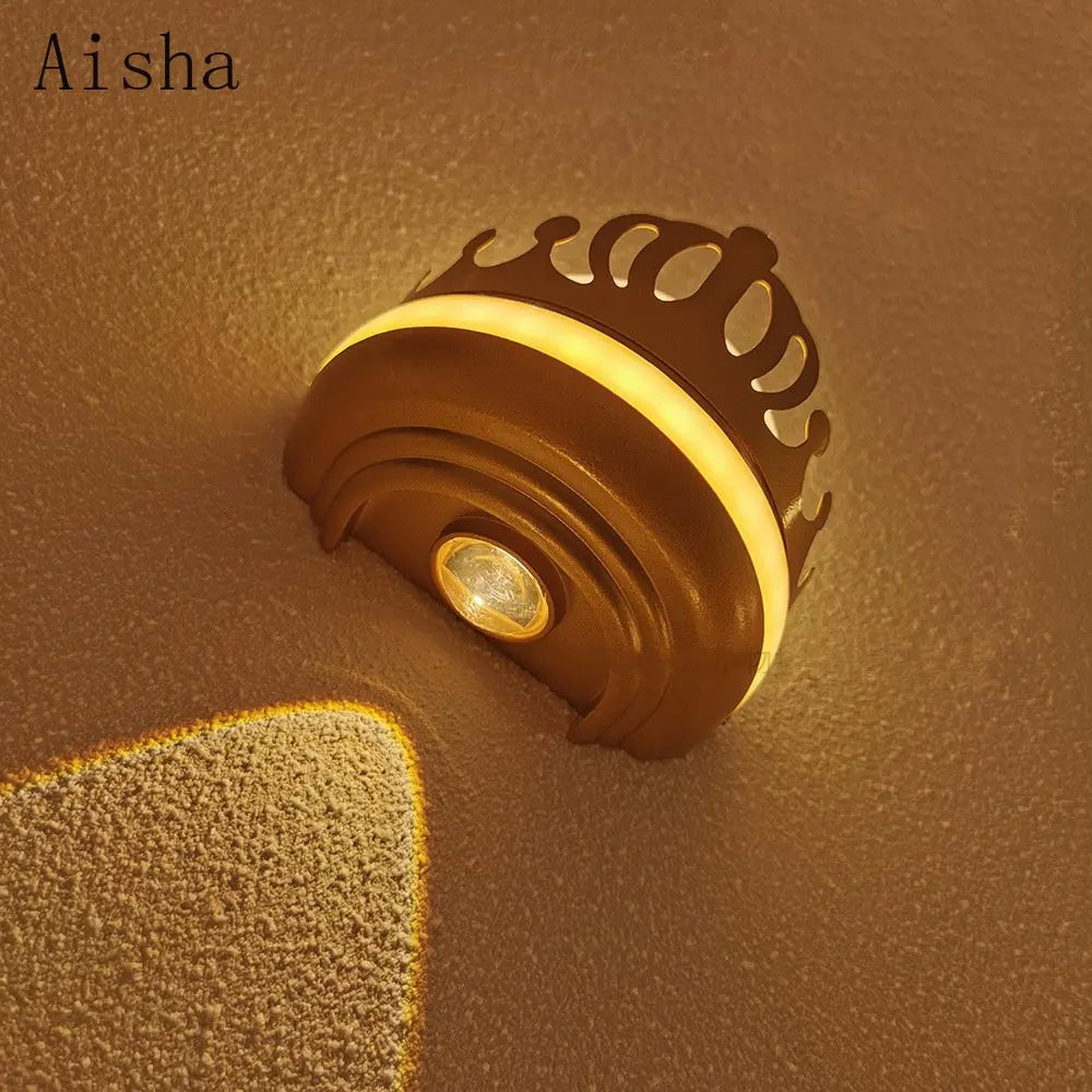 2023 New Crown Wall Lamp LED Outdoor Waterproof Wall Light IP65 Staircase Wall Lamp Children's Bedroom Wall Decoration Sconces