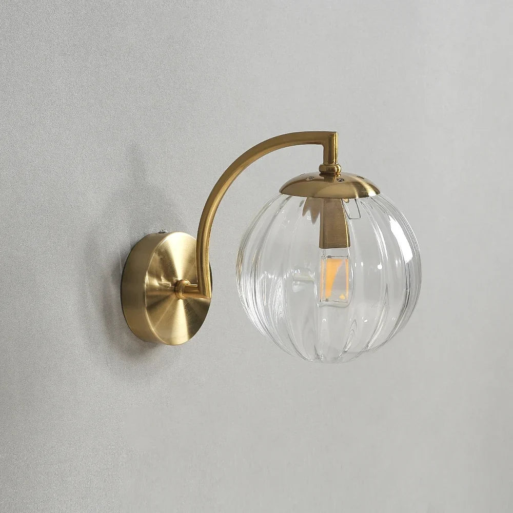 Applique murale led verre nordique