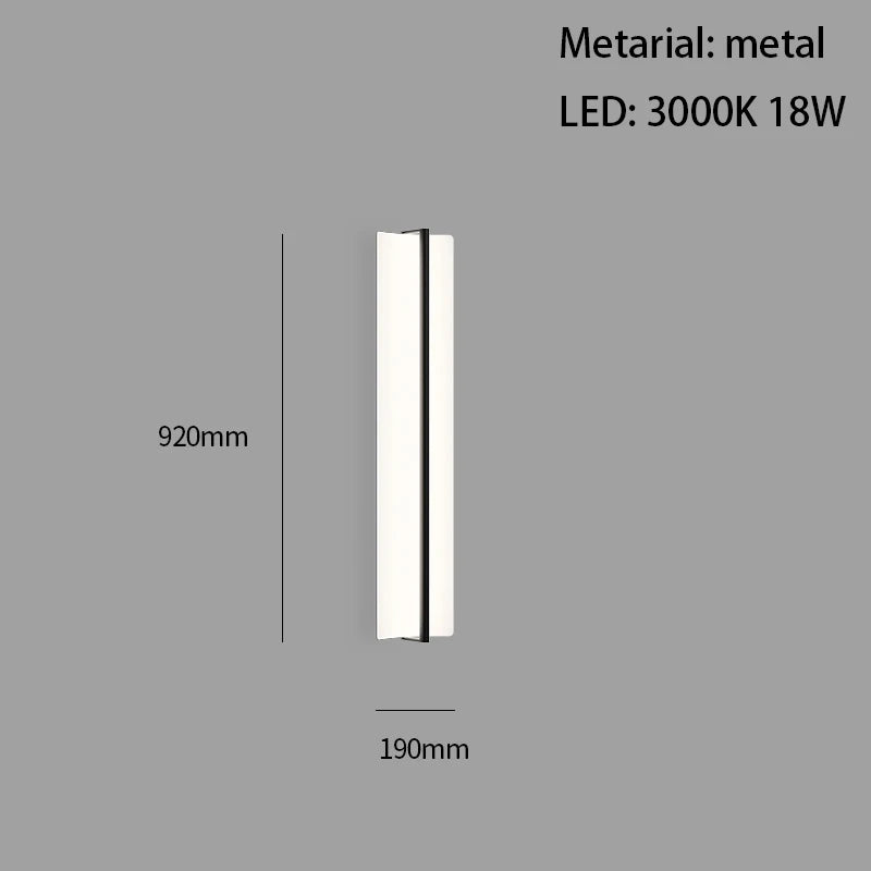 applique murale led minimaliste rectangle