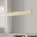 lustre moderne led en cristal k9 art décor maison