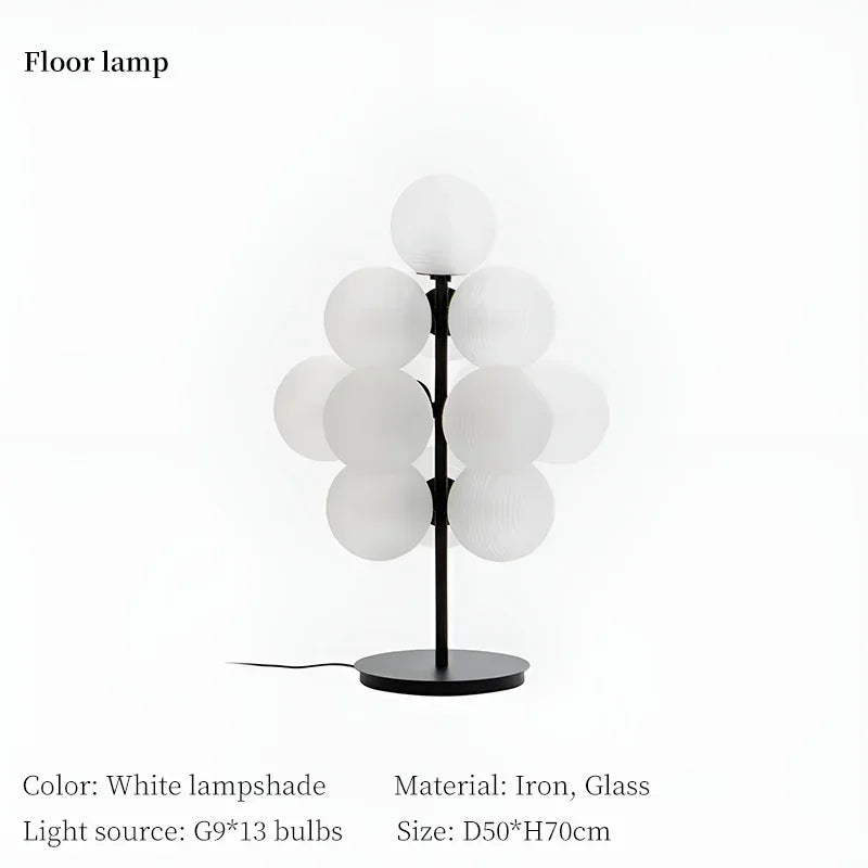 lustre moderne en verre design créatif pour décoration intérieure