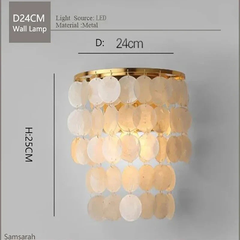 suspension en métal doré pour intérieur élégant