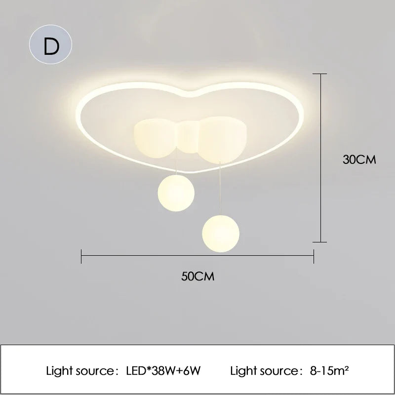 plafonnier nuage LED pour chambre d'enfant minimaliste et chaleureux