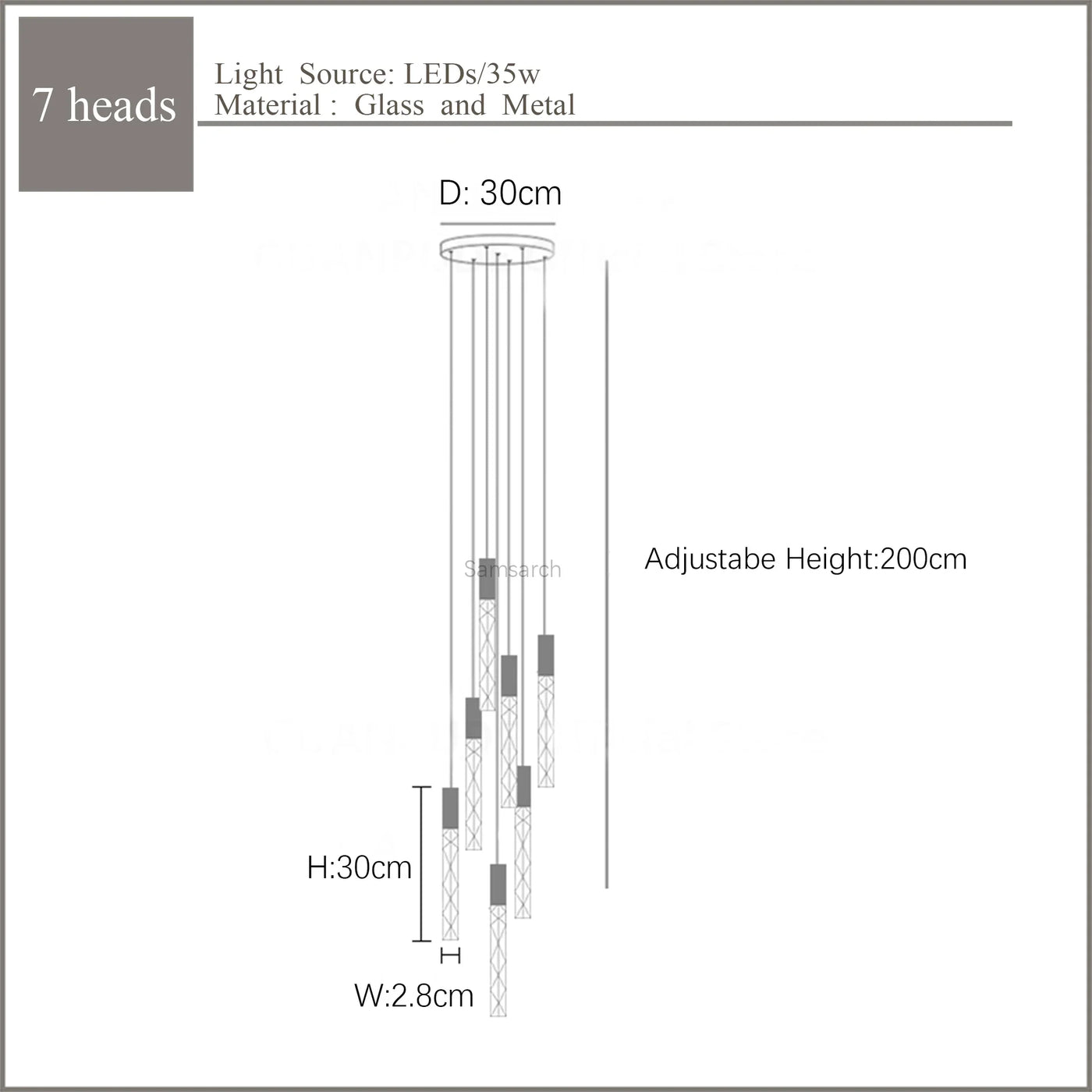lustre en or lampe d'escalier moderne LED éclairage intérieur en cristal spirale
