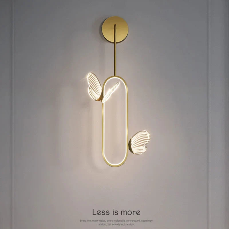 applique murale led papillon design nordique pour décoration intérieure