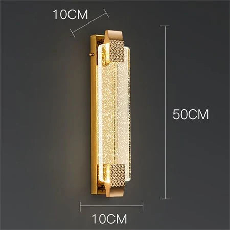 applique murale en cristal moderne pour éclairage intérieur décoratif