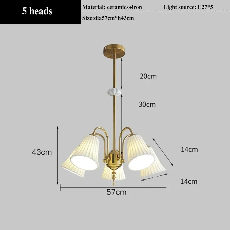 lustre en céramique style nordique moderne pour intérieur élégant