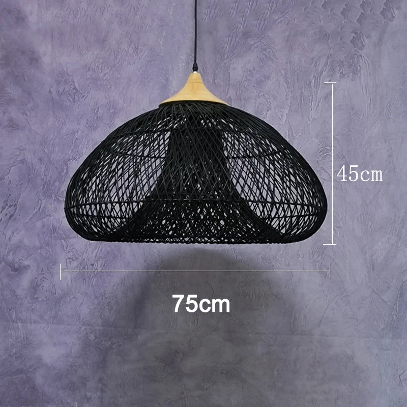 Suspension vintage d'Asie du Sud-Est Lampes en rotin de haute qualité Salle à manger Restaurant Cuisine Luminaires Loft Luminaires