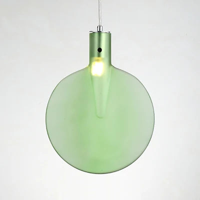 suspension en verre abat-jour raquette tennis design moderne lumineux