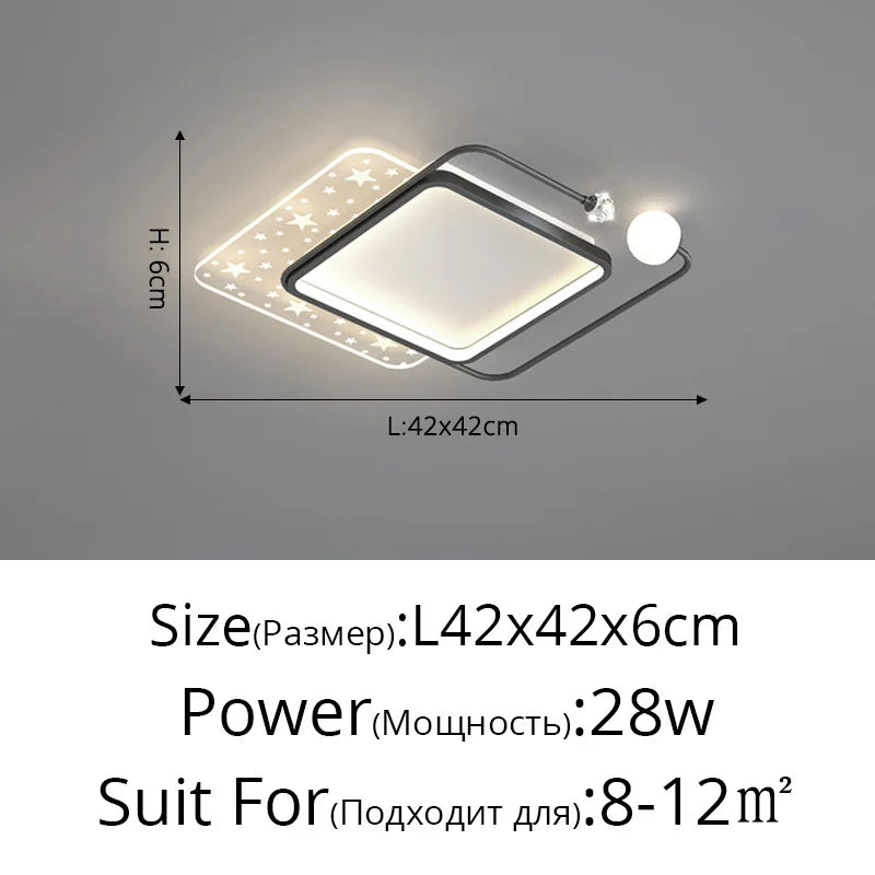 plafonnier led doré style nordique créatif pour toute la maison