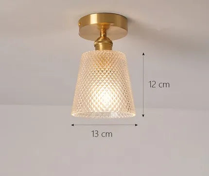 plafonnier moderne en verre pour intérieur et extérieur lumineux