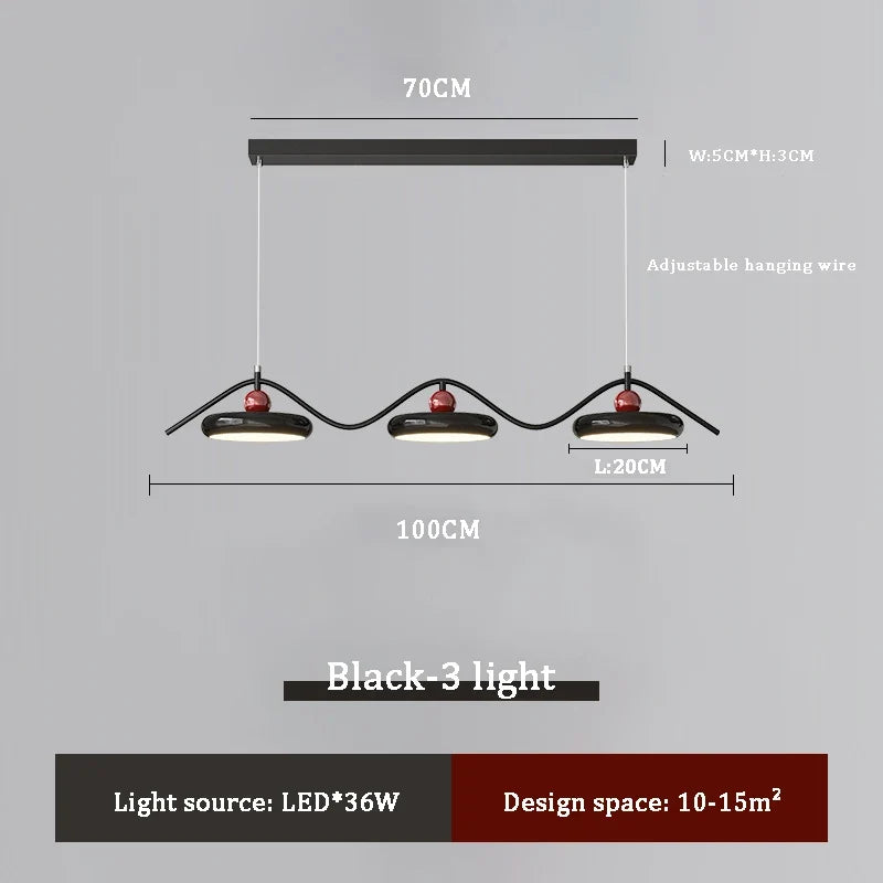 lustre moderne à suspension pour un éclairage intérieur élégant