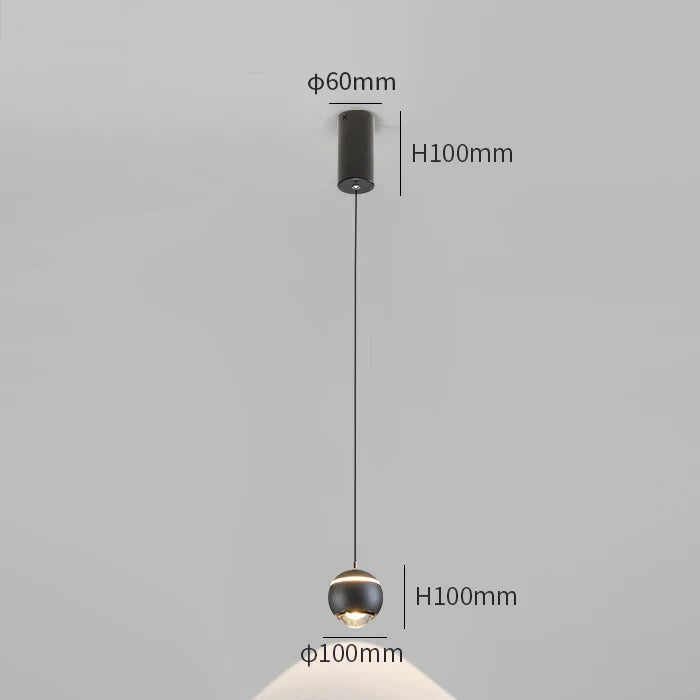 suspension moderne en forme de boule pour intérieur créatif
