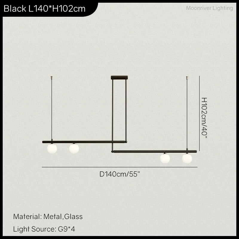 Lustre de salon minimaliste moderne