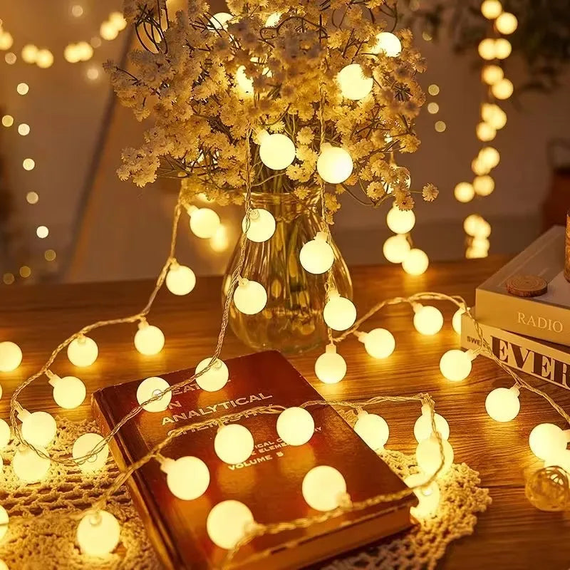 guirlande lumineuse à led pour extérieur décoration festive et jardin