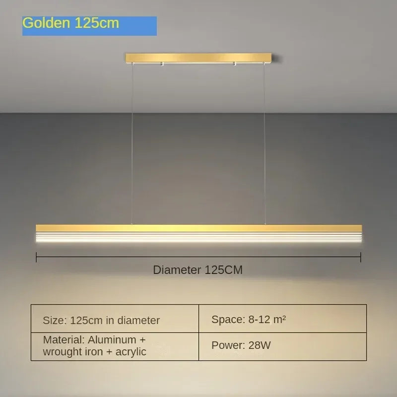 lustre moderne en acrylique avec leds pour décor luxueux