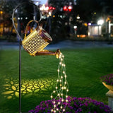 lanterne solaire en métal pour décoration de jardin extérieure