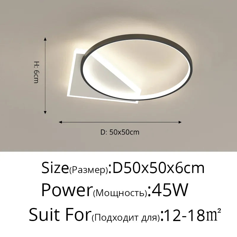 Modern LED Ceiling Lights Surface Mounting Lamp for Living Dining Room