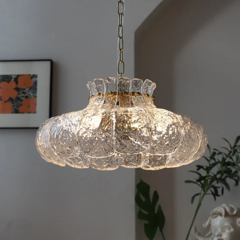 lustre rétro en verre style américain pour décoration intérieure