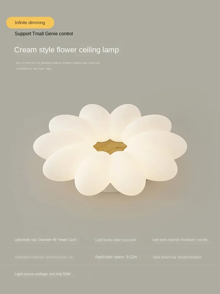 lustre créatif à pétales pour une ambiance chaleureuse et apaisante